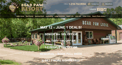 Desktop Screenshot of bearpawresort.com